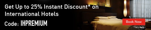 Upto 25% Instant Discount on Int'l Hotels!
