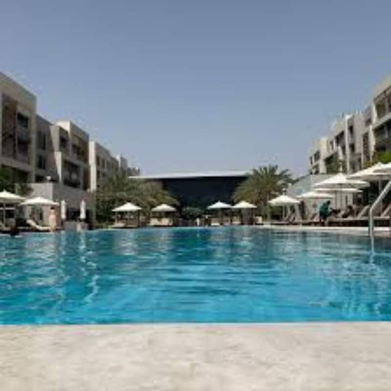 Outdoor Pool with Loungers