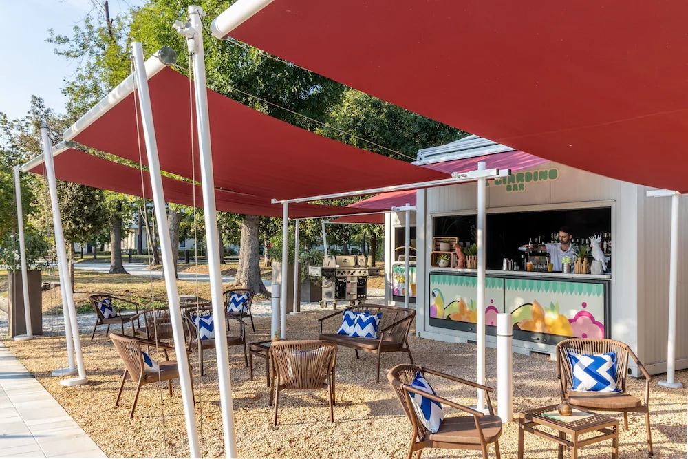 Outdoor Bar & Seating Area