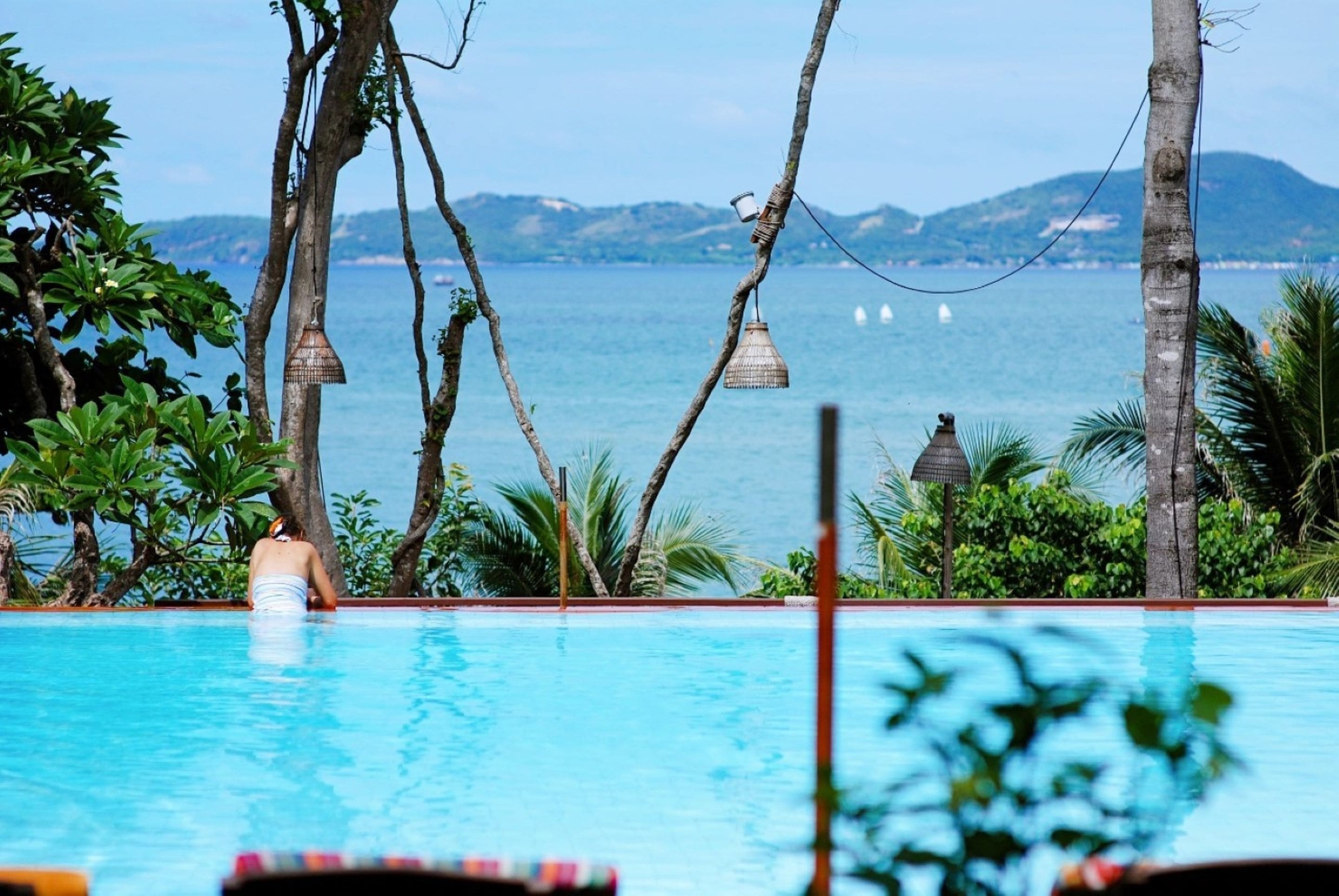 Outdoor Pool with Sea Views