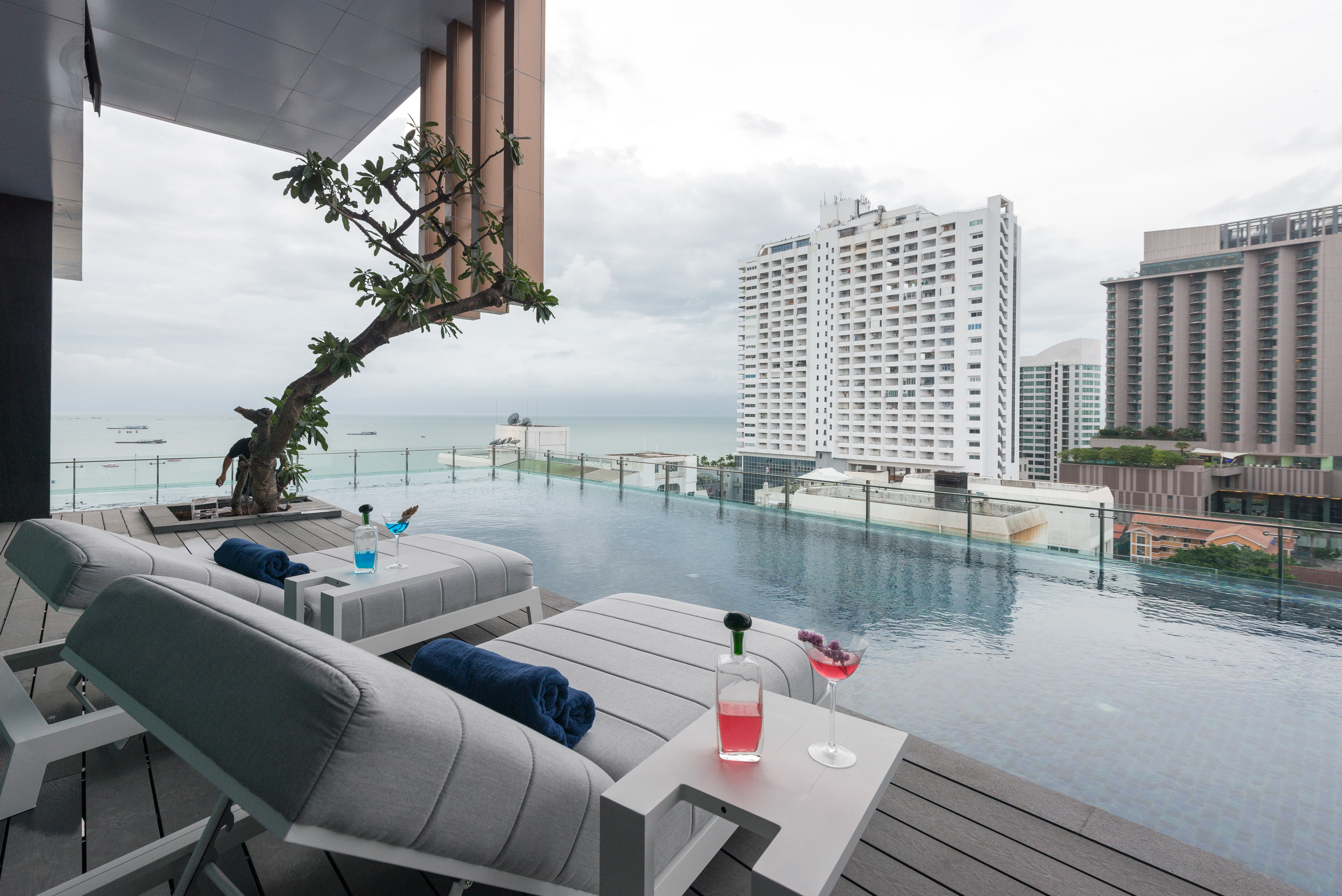 Rooftop Pool with Sea Views