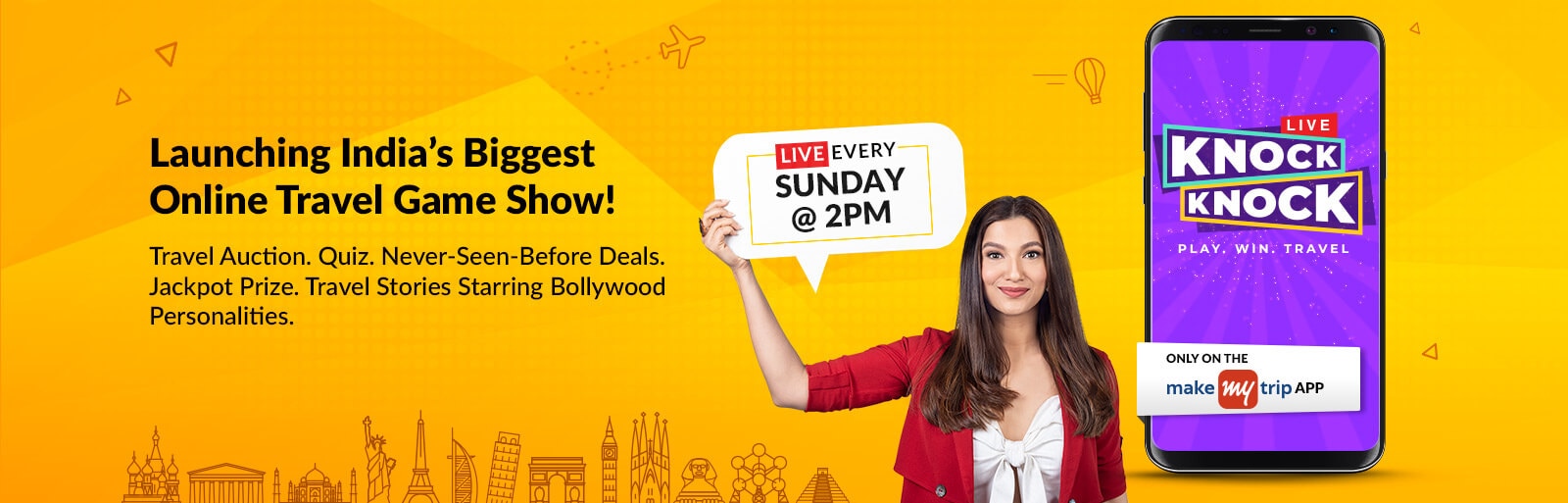 India's Biggest Live Online Travel Game Show!