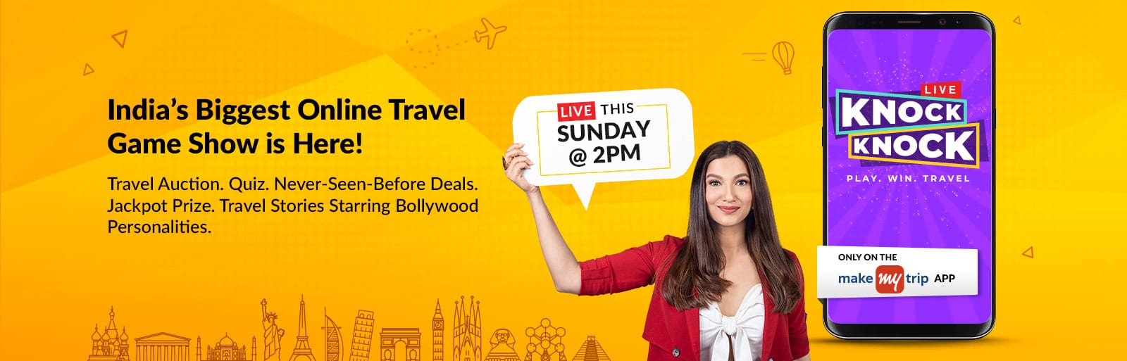 India's Biggest Live Online Travel Game Shows!